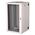 ROLINE Wandgeh�use Pro 48,26cm 19Zoll 20 HE 600x600 BxT zweiteilig schwenkbar grau