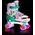 NQ0187 LED WROTKI RAINBOW ROZM. M(35-38) NILS EXTREME