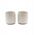 1x2 Bredemeijer Teebecher Skagen 300ml weiß Steingut       147053