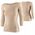 LS1628W Koszulka damska z rękawem 3/4 COMFORT MERINO beżowy S