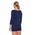 LS1628W Koszulka damska z rękawem 3/4 COMFORT MERINO granatowy M