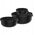 ZESTAW 3 POJEMNIKÓW LUMINA 2.0 250ML + 750ML +1500ML NORDIC BLACK