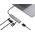 CONCEPTRONIC Dock USB-C->HDMI,2xUSB-A,SD/TF,100WPD,+ 15cm gr