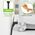 Kabel sieciowy patchcord Cat6a UTP kątowy obrotowy 0,5m slim czarny