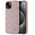 Case Karl Lagerfeld Leather Monogram Metal Logo MagSafe for iPhone 15 pink