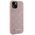 Case Karl Lagerfeld Leather Monogram Metal Logo MagSafe for iPhone 15 pink