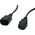 POSAC-C13-C14-10: POS AC cable C13-QT3[10A]-C14-QZ3[10A] H05VV-F3G0,75 L=1000 black