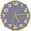 Unilux 400165097, Wall, Quartz clock, Round, Grey, Wood, Wood, Glass