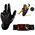 Disposable nitrile gloves with rough palm GRIPAZZ, black, size XL (50pcs.)