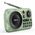 RADIO AKAI APR-500 USB, BT, TF, AKU, funkcja nagrywania