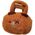 Torba Pluszowa Z Kapibarą Z Różą Brązowy 20cm