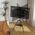 Stojak tripod TV 32-65" do 32kg regulowany z półką drewniany