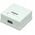 Gniazdo natynkowe 2x RJ45 Cat5e UTP beżowe