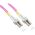 Patchcord światłowodowy OM4 50/125 MM LC-LC Duplex 1m
