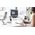 KANTO AUDIO DESKTOP SPEAKER STANDS FOR SMALL SPEAKERS - WHITE (PAIR)