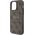 Guess Guess GUHMP14XG4GFRW iPhone 14 Pro Max 6.7" brązowy/brown hardcase 4G Collection Leather Metal Logo MagSafe