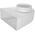 Duct elbow KLD29-125, 220 x 90 mm x DN125, rectangular - round