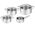 Σετ Μαγειρικών Σκευών Tefal Cook Eat 7 τεμάχια 16/20/24 cm - Κατσαρόλες + καπάκια