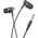 Słuchawki Hoco HOCO słuchawki przewodowe Jack 3,5 mm z mikrofonem M112 czarne