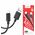 Kabel USB Hoco HOCO kabel USB A do Lightning 2,4A X88 1 m czarny
