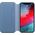 Apple Etui skórzane folio Iphone XS - chabrowe