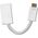 Adapter AV Qoltec DVI Mini - HDMI biały (50519)
