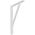 SHELF BRACKET WITH SUPPORT 400X250 WHITE