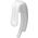 HOOK DOUBLE PLASTIC WHITE (30)