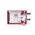 SAFE LOCK. RED. 2 KEYS 122.5X84X32MM