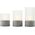 LED επιτραπέζιο φωτιστικό BRILLIANT BOUGIE, IP44, 2500K, 2xAA, χρονοδιακόπτης, ματ λευκό γυαλί, 3 τεμ