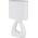 Φωτιστικό επιτραπέζιο GLOBO TRIANGLE, 1 x E14, 40W, λευκό, κεραμικό, 17 x 10 x 30 cm