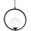 PENDANT LIGHT KONYA E14 BLACK/WHITE