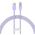 Kabel USB Baseus USB-A - Lightning 1 m Fioletowy (CATS010005)