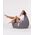 BEANBAG HANAH HOME PREMIUMXXL ΣΚΟΥΡΟ ΓΚΡΙ