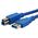 Kabel USB MediaRange USB-A - USB-B 3 m Niebieski (MRCS149)