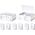 Kabel USB Yesido yesido Kabel CA71 USB-Type-C 3A (20szt.) 18W 1m, WHITE / BIAŁY