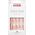 Kiss KISS Sztuczne paznokcie na klej Voguish Fantasy French, Pink French Tips, Medium, Almond Shape