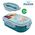 Kids Euroswan Śniadaniówka + sztućce, 21x14x6cm Kraina Lodu Frozen FR50014 Kids Euroswan