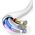 Kabel USB Dudao A20EU USB-A 18W + USB-A - micro USB White
