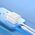 Kabel USB Dudao A20EU USB-A 18W + USB-A - micro USB White