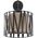 TK Lighting Harmony 5950 απλίκα τοίχου 1x15W E27 μαύρο/γιούτα