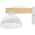 TK Lighting Όσλο 4962 απλίκα φωτιστικό τοίχου 1x15W E27 λευκό/ξύλινο