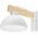 TK Lighting Όσλο 4962 απλίκα φωτιστικό τοίχου 1x15W E27 λευκό/ξύλινο