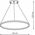 Lampa wisząca Light Prestige Light Prestige Ring LP-909/1P M BK CCT lampa wisząca zwis 1x35W LED CCT 3000K 2400 lm czarna