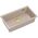 Νεροχύτης LOGAN 110 GraniteQ pearl beige 76x45x23,5 cm 1-θέσης υποκαθήμενος με χειροκίνητο σιφόνι χρυσό