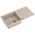 EVAN 146 XL GraniteQ νεροχύτης με σιφόνι Push 2 Open 1-θέσης χωρίς αποστράγγιση (1000x500x210| θάλαμος 420x480) pearl beige / χάλκινα στοιχεία
