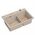 MARC 120 WORKSTATION GraniteQ νεροχύτης 2-θέσεων 760*500*235 mm pearl beige + σιφόνι push to open + δοσομετρητής + σανίδα + ένθετο / χάλκινα στοιχεία