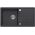 TONY 111 GraniteQ γρανιτένιος νεροχύτης black dotted (μαύρος) 1-διαμερισματικός με/χωρίς (78x45x18,5), με σιφόνι και τάπα από ανοξείδωτο ατσάλι