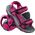 Martes Sandały damskie Makanos Dark fuchsia/Fuchsia/Black r. 38