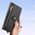 Etui skórzane do iPhone 16e Dux Ducis Lawa Black z portfelem MagSafe czarne